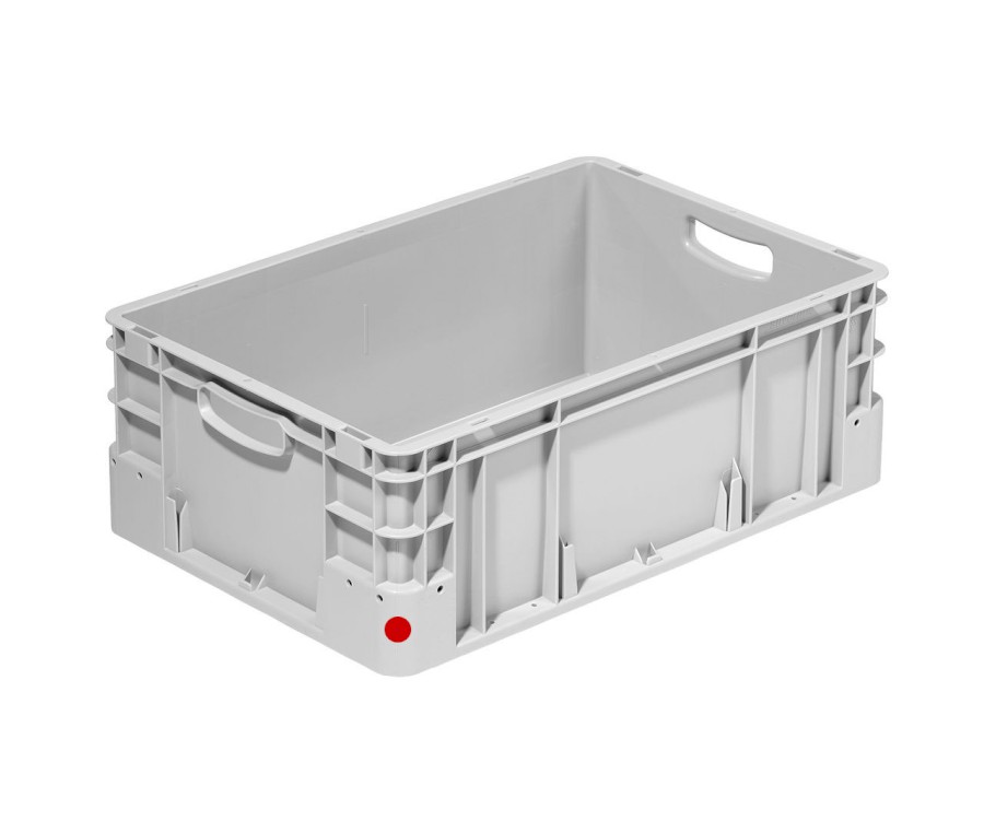 Přepravka Silverline 2272/000300 červená, OÚ, uzavřená, 2 držáky etiket